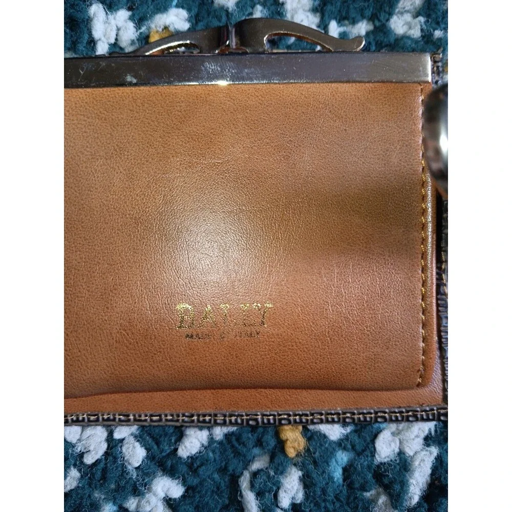 Bally Wallet Folding Wallet And Coin Purse Pattern/Tan Woman Cracked AS IS